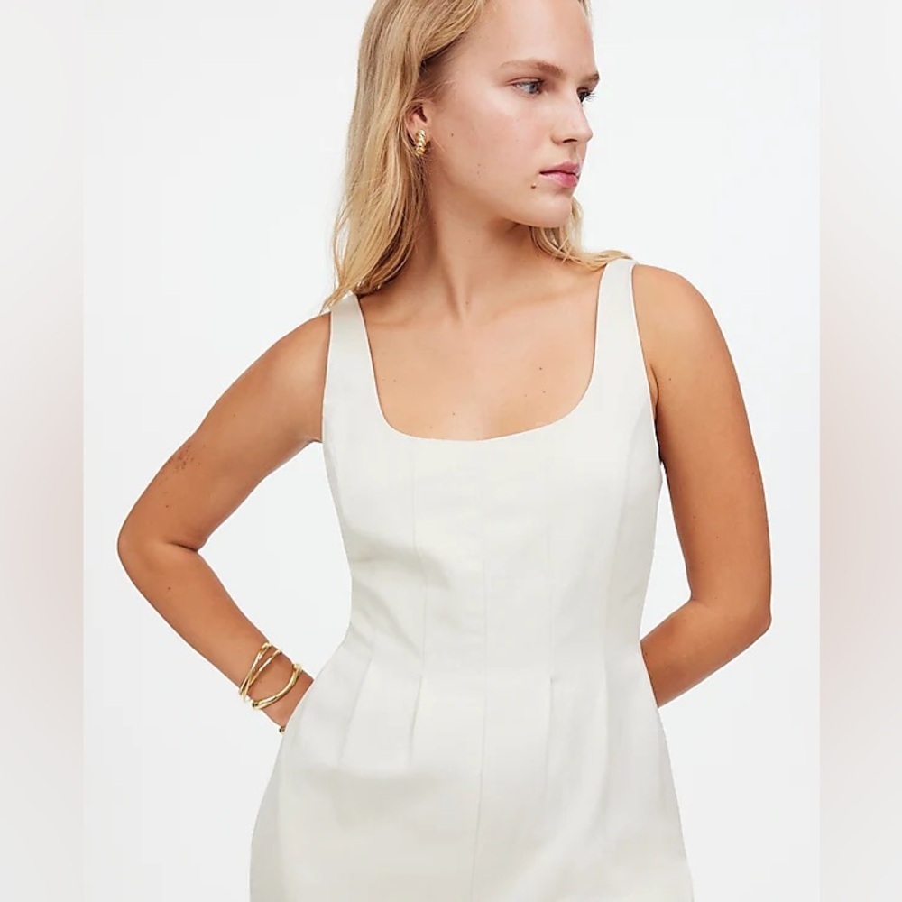 Madewell Wide-Leg Tank Jumpsuit in Drapey Twill NS224 Size 2 - Picture 2 of 11